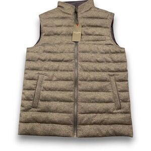 Ted Baker London Mens MMO‎ DOPPEL Knit Reversible Quilted Gilet Charcoal Size 2